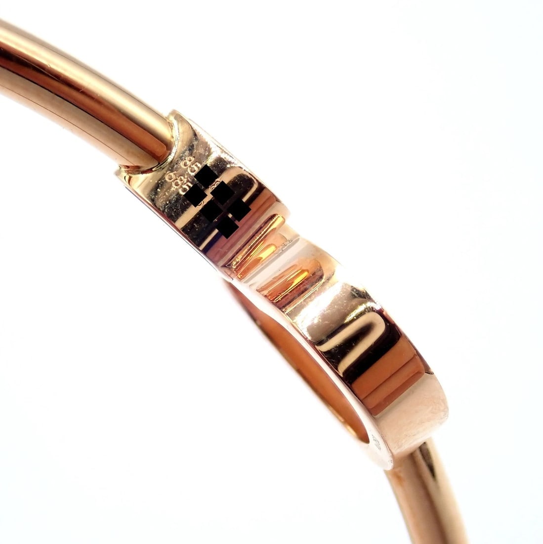 Rare! Chopard 18k Rose Gold Happy Hearts Diamond Pink Opal Bracelet - 5