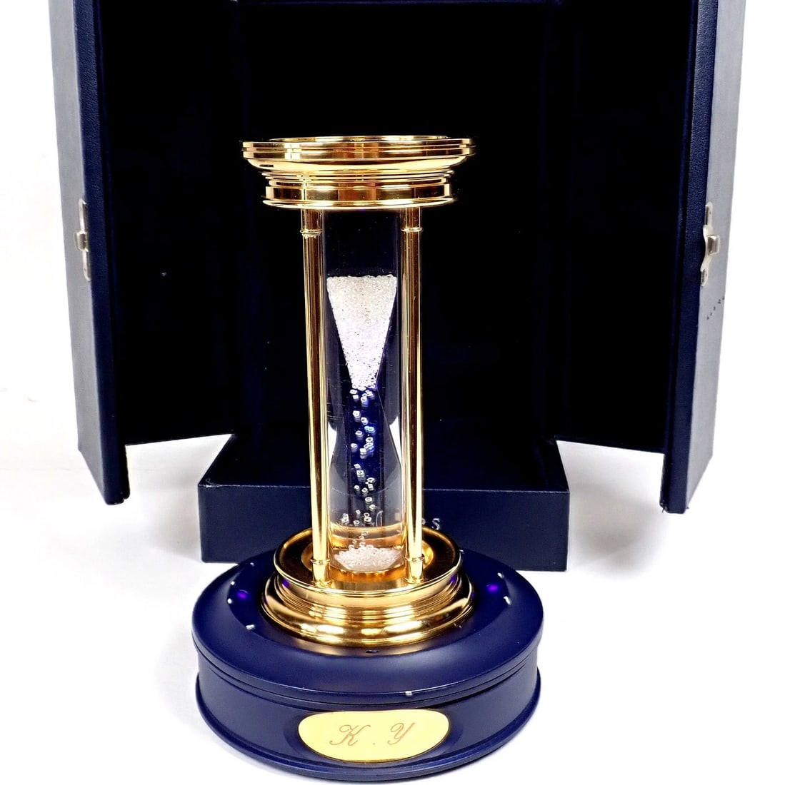 Authentic! De Beers Limited Edition Millennium 2000 Diamond Brass Hourglass - 16