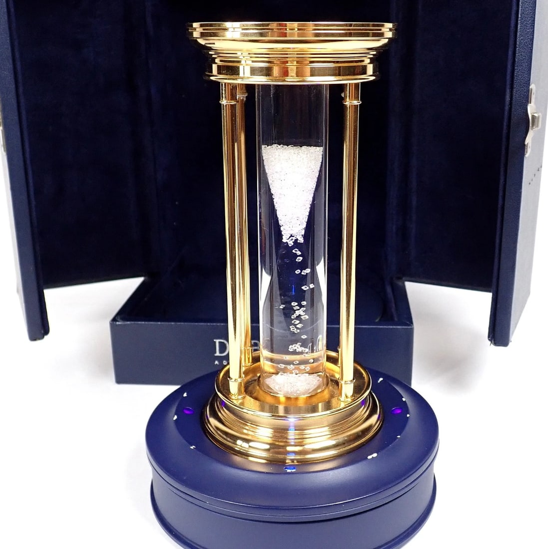 Authentic! De Beers Limited Edition Millennium 2000 Diamond Brass Hourglass - 7