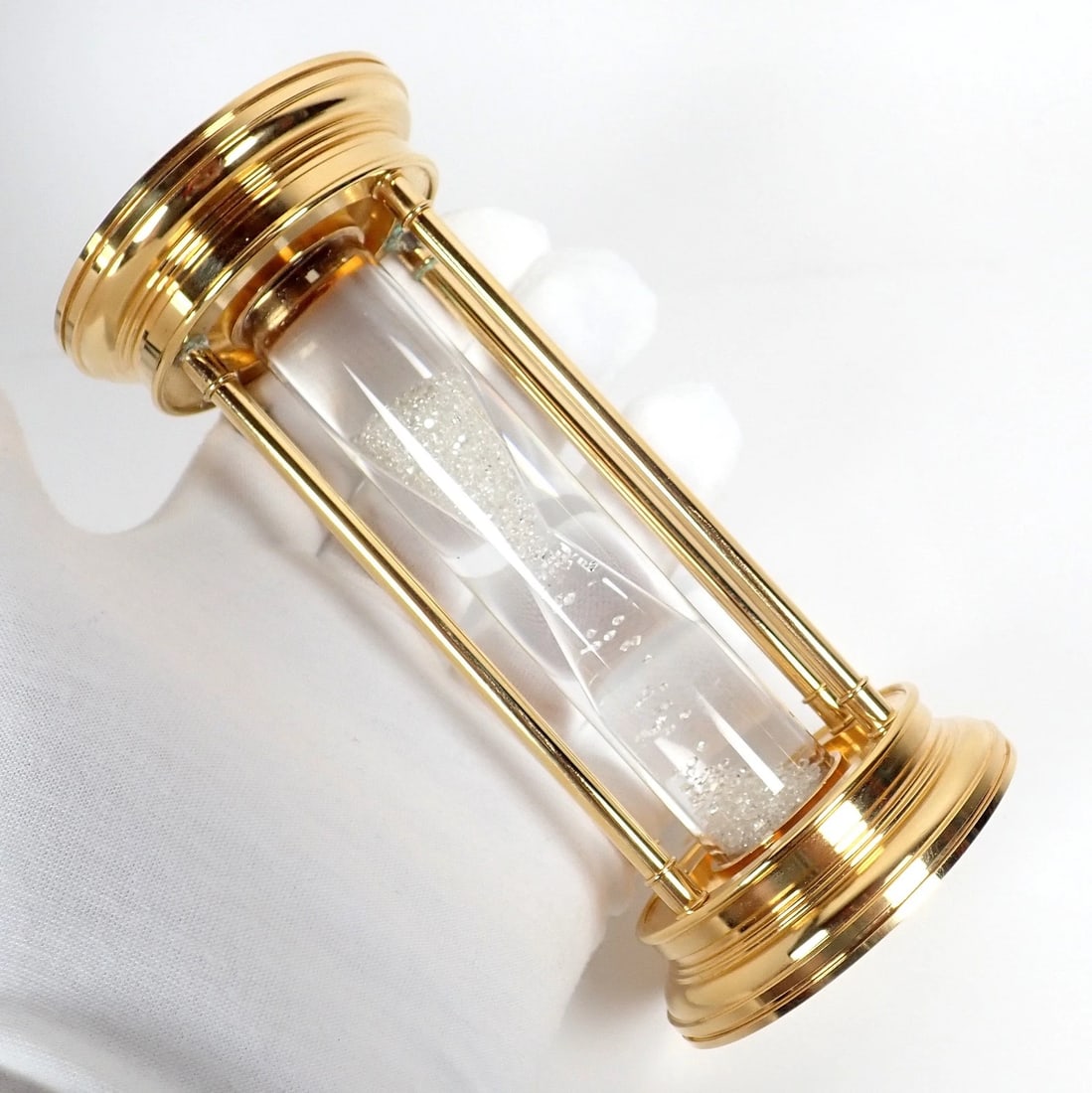 Authentic! De Beers Limited Edition Millennium 2000 Diamond Brass Hourglass - 9