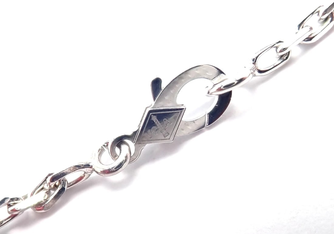 Van Cleef & Arpels 18k Gold 20 Motif Vintage Alhambra Diamond Onyx Necklace Cert - 7