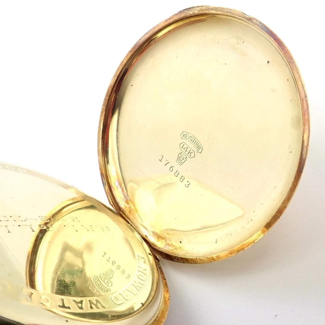 Vintage Howard 14k Yellow Gold 46mm 17j Pocket Watch c. 1920's - 6