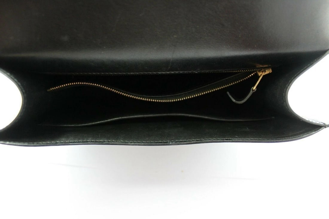 AUTHENTIC HERMES 23CM BLACK BOX LEATHER GHW CONSTANCE HANDBAG - 5