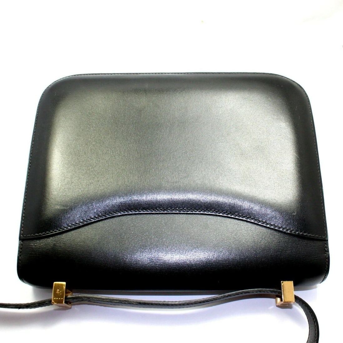 AUTHENTIC HERMES 23CM BLACK BOX LEATHER GHW CONSTANCE HANDBAG - 7