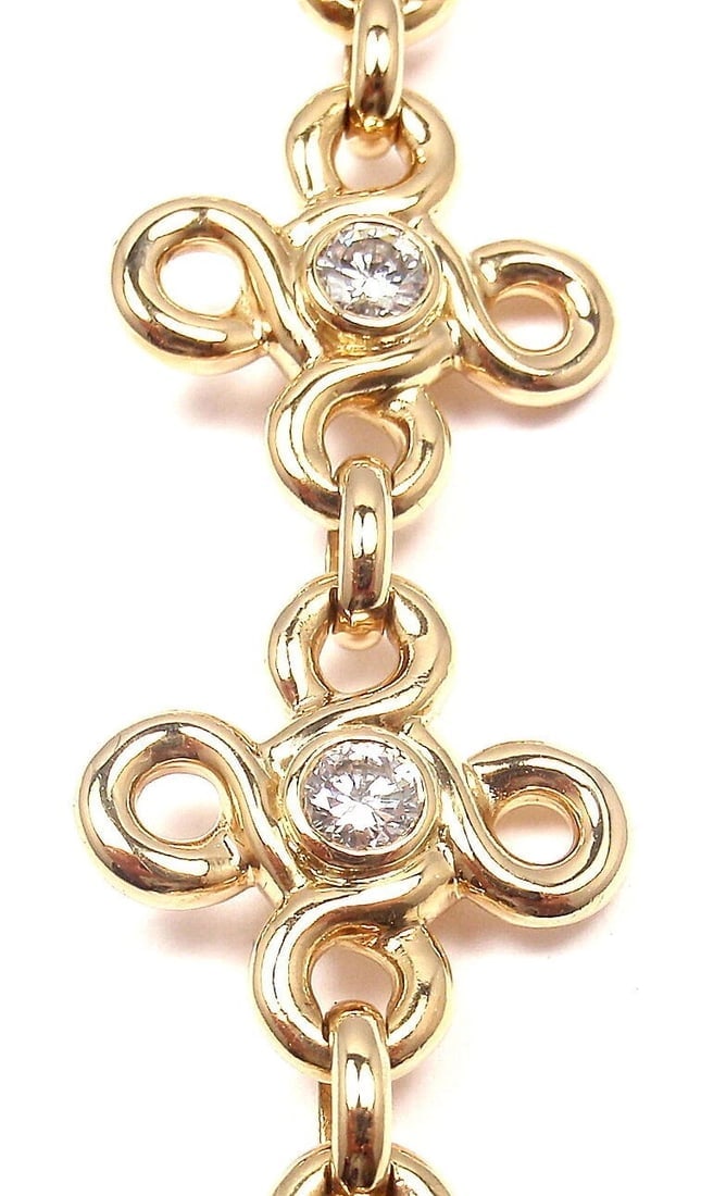 RARE! AUTHENTIC CHANEL 18K YELLOW GOLD DIAMOND BRACELET PAPERS - 7