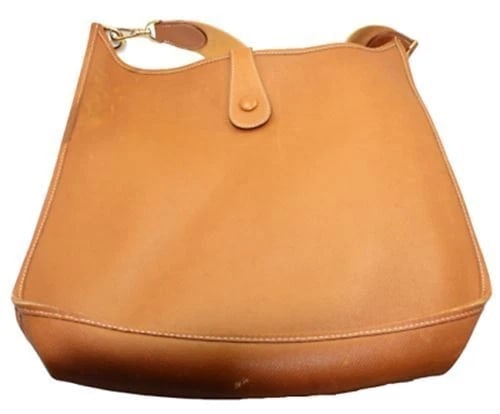 Authentic! Hermes Evelyne Brown Epsom Leather GM Handbag Purse - 5