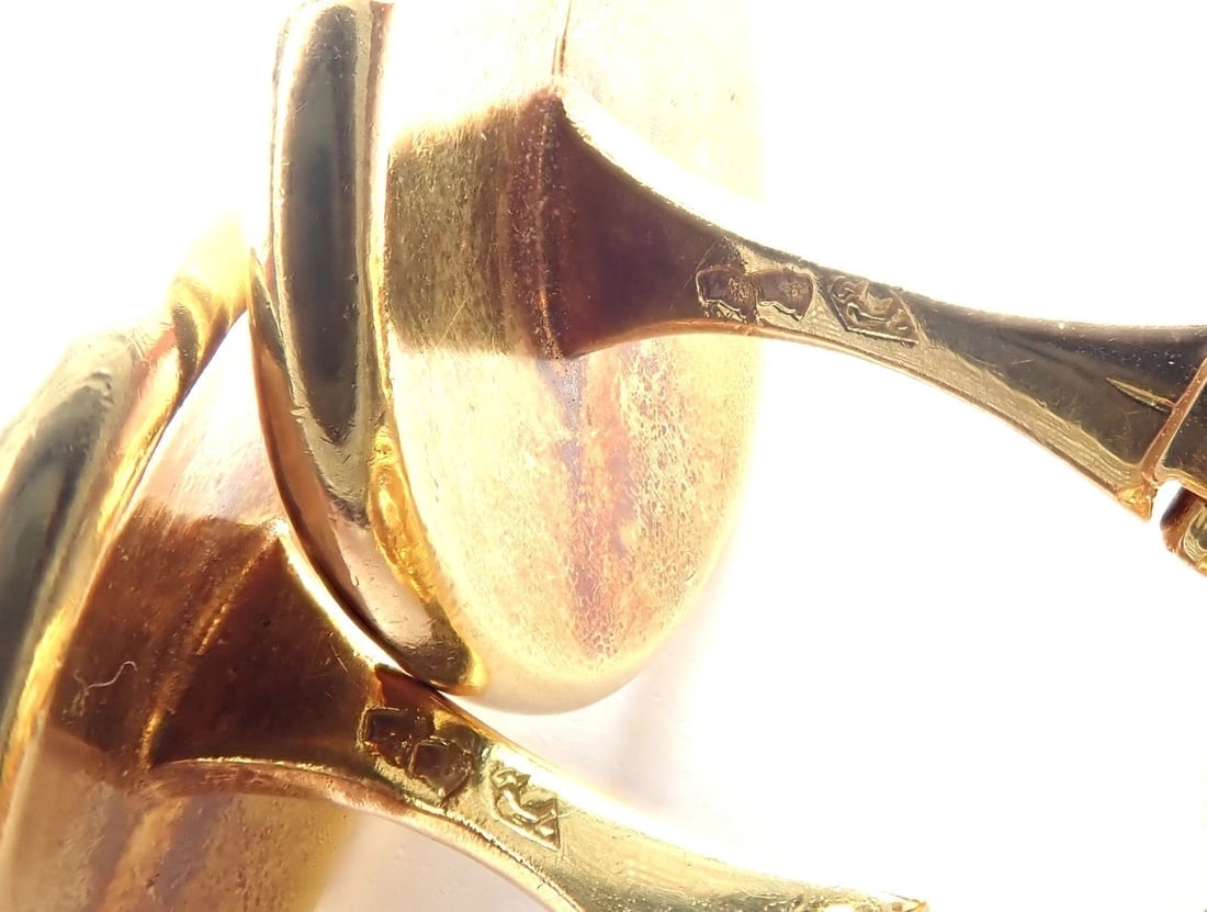 Vintage! Van Cleef & Arpels G. L'Enfant 18k Yellow Gold Zodiac Taurus Cufflinks - 15