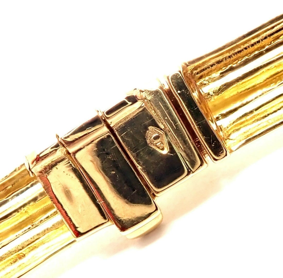 Vintage! Authentic Van Cleef & Arpels 18k Yellow Gold Diamond Choker Necklace - 4