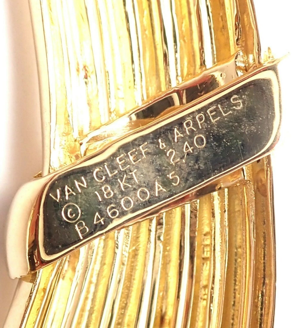 Vintage! Authentic Van Cleef & Arpels 18k Yellow Gold Diamond Choker Necklace - 5
