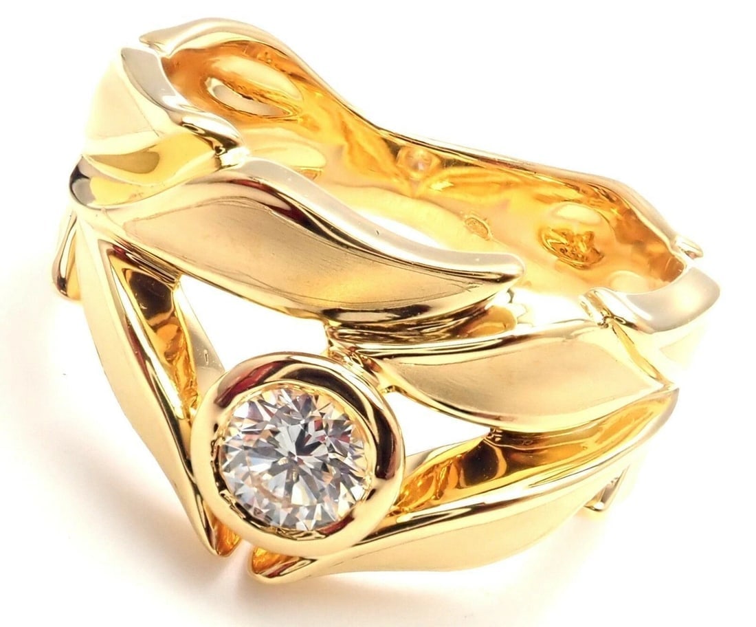 New! Authentic Carrera Y Carrera 18k Mi Princes Greco Roman Diamond Crown Ring - 2