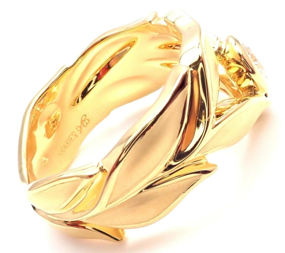New! Authentic Carrera Y Carrera 18k Mi Princes Greco Roman Diamond Crown Ring - 3
