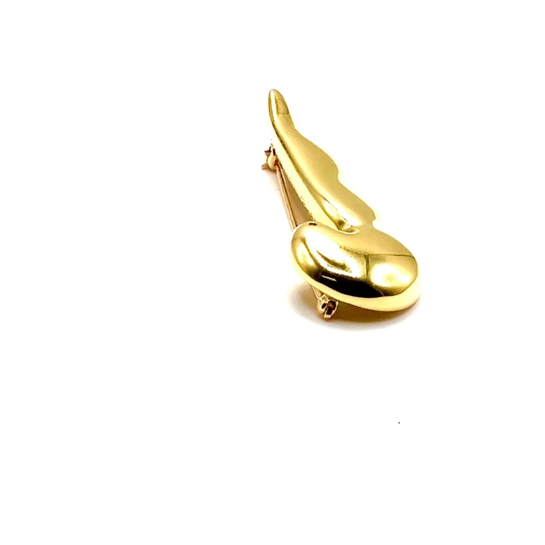 Authentic Tiffany & Co. 18k Yellow Gold Paloma Picasso Dove Bird Pin Brooch 1981 - 2