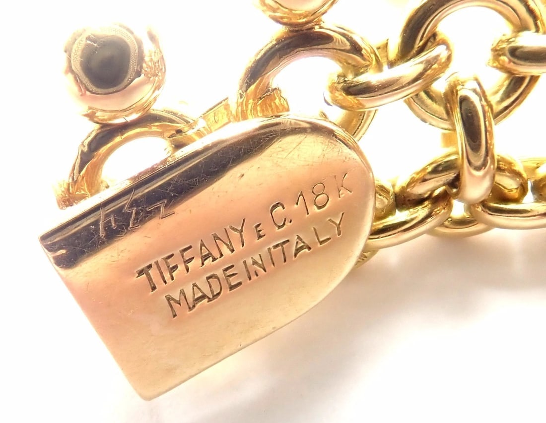 Rare! Vintage Authentic Tiffany & Co 18k Yellow Gold Ruby Collar Necklace - 10