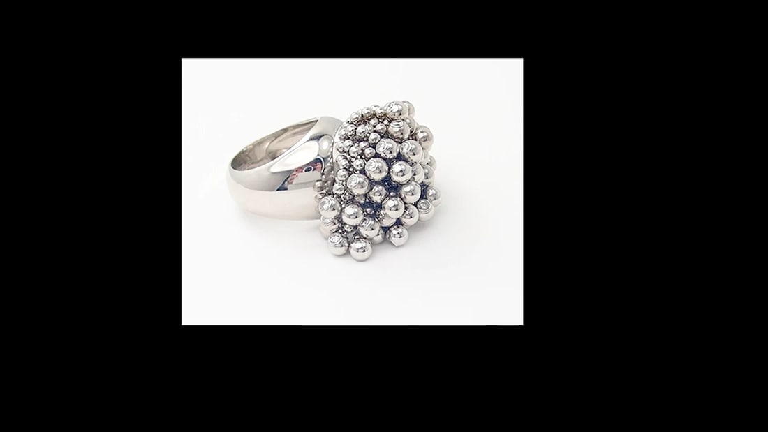 Authentic! Cartier Perruque Paris Nouvelle Vague 18k Gold Diamond Ring Paper - 2