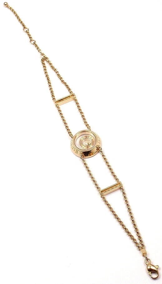 Rare! Authentic Chopard Happy Spirit Diamond Chain Bracelet Retail $13,200 - 4