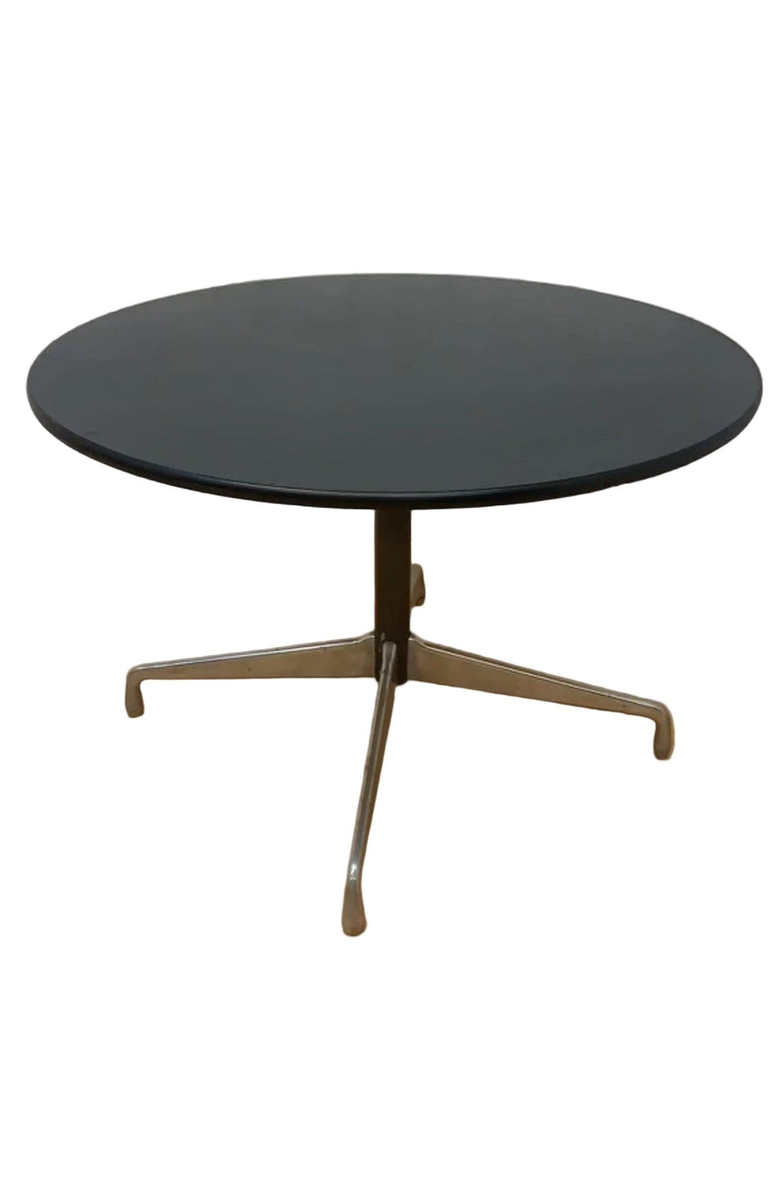 MCM Eames Group Herman Miller Black Laminate Table (1 of 6)