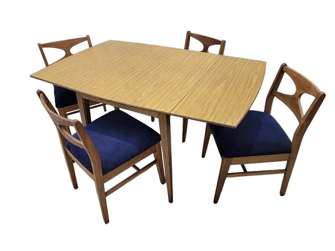 MCM Drop Leaf Dining Table and 6 Chairs by Broyhill Brasilia - 6