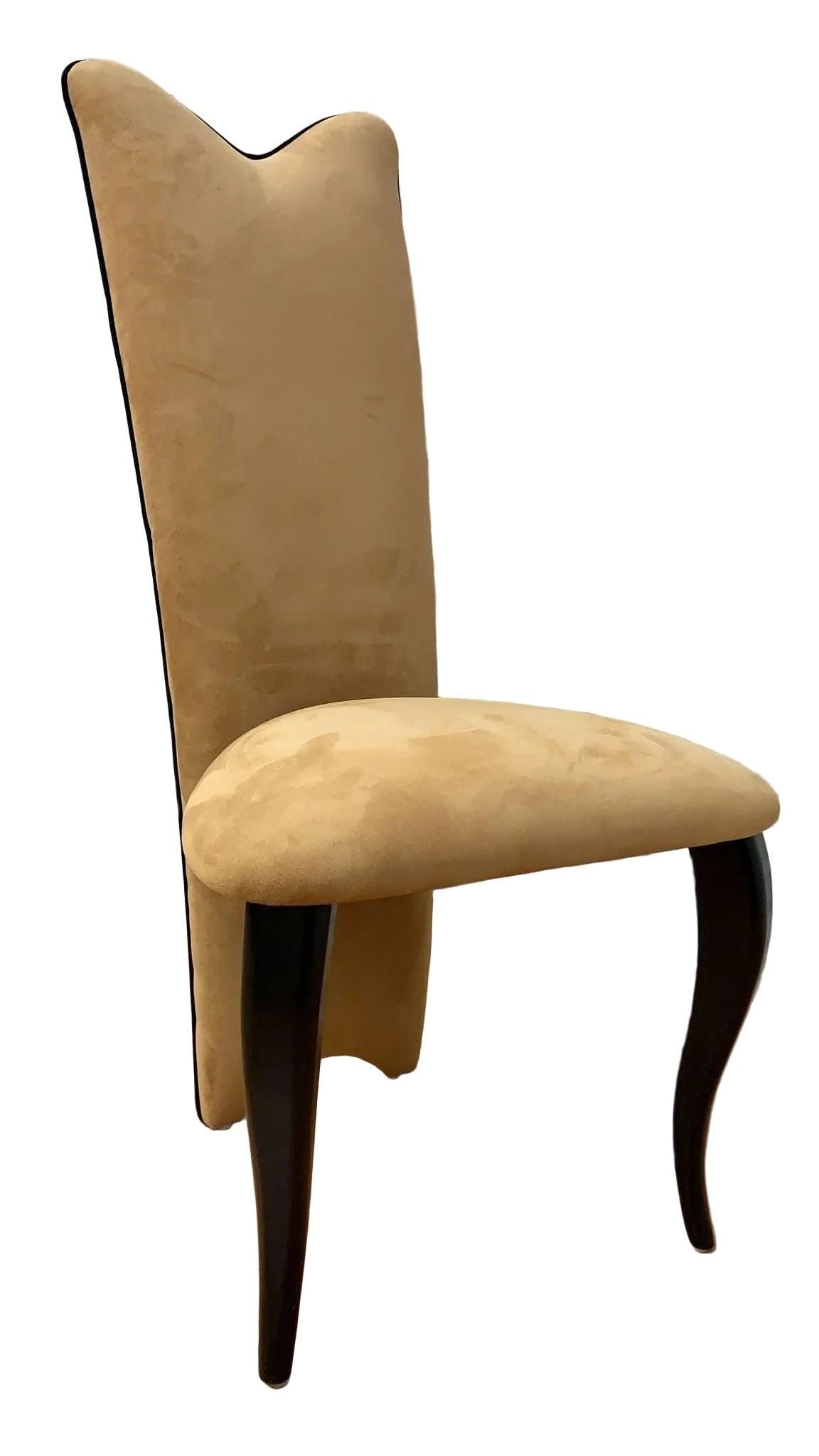 Italian Art Deco Extending Dining Table with 6 Dining Chairs - 3
