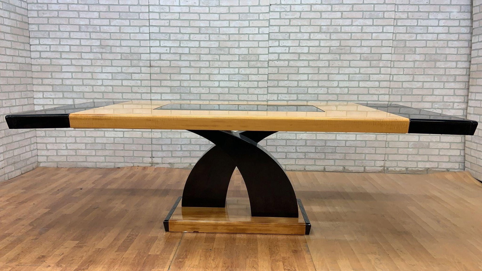 Italian Art Deco Extending Dining Table with 6 Dining Chairs - 7