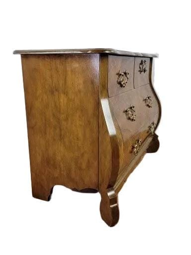 Vintage French Louis XV Revival Style Bombe Chest by Baker Furniture - 5