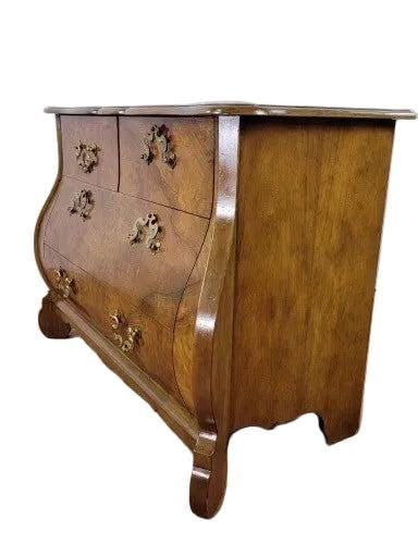 Vintage French Louis XV Revival Style Bombe Chest by Baker Furniture - 6