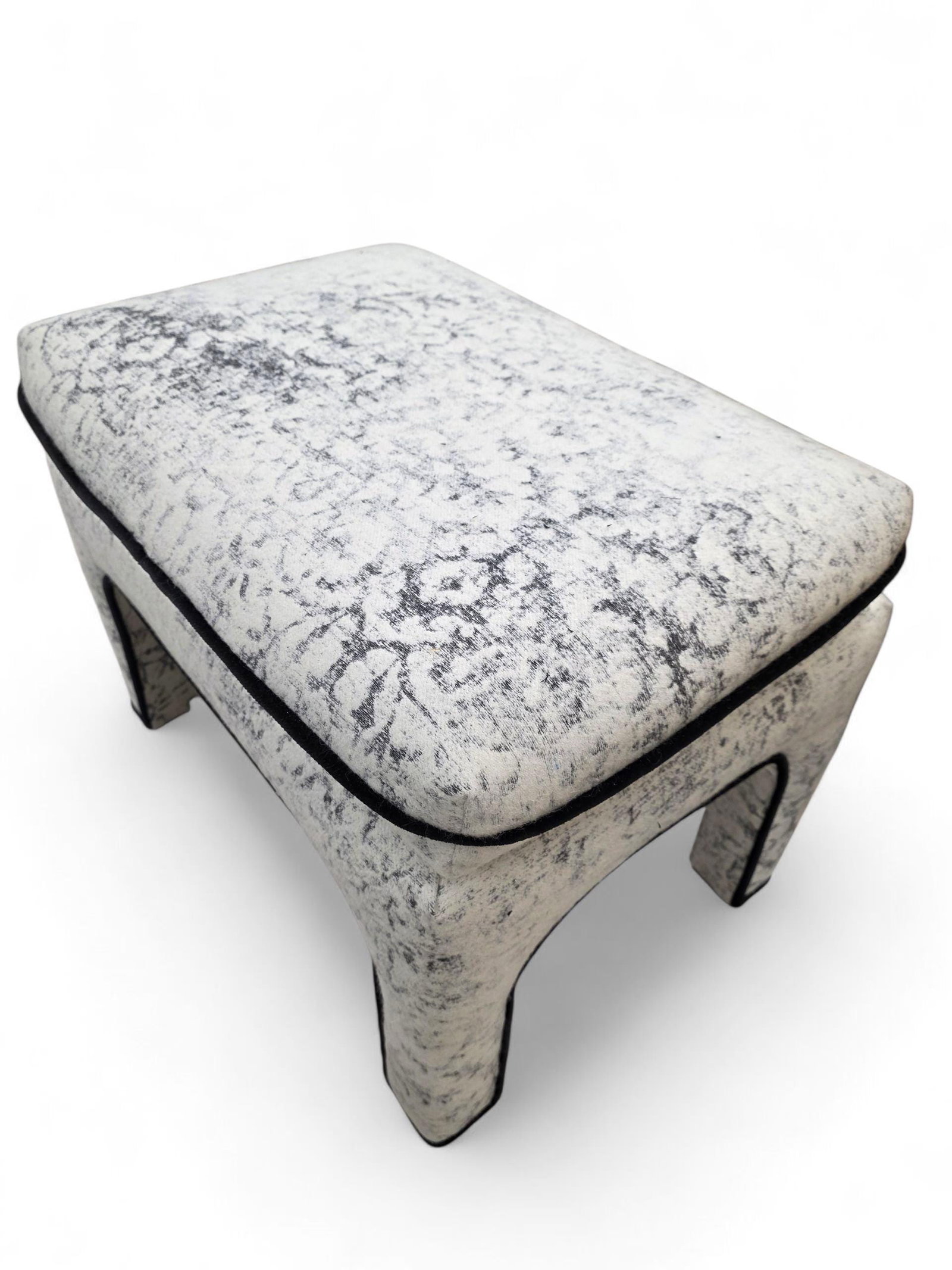 MCM Pillow Top Ottoman by Directional Newly Reupholstered - Pair - 3