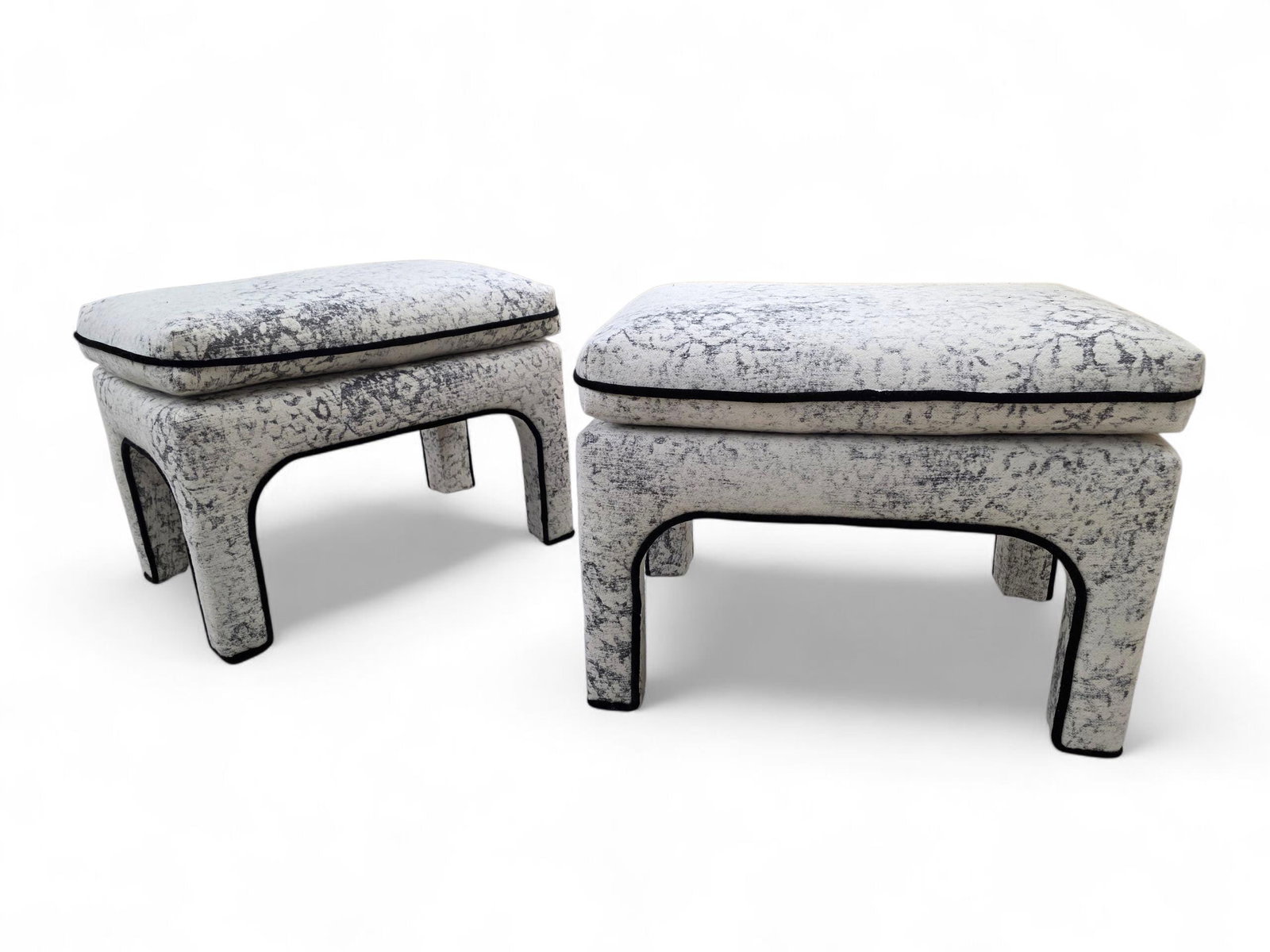 MCM Pillow Top Ottoman by Directional Newly Reupholstered - Pair - 5