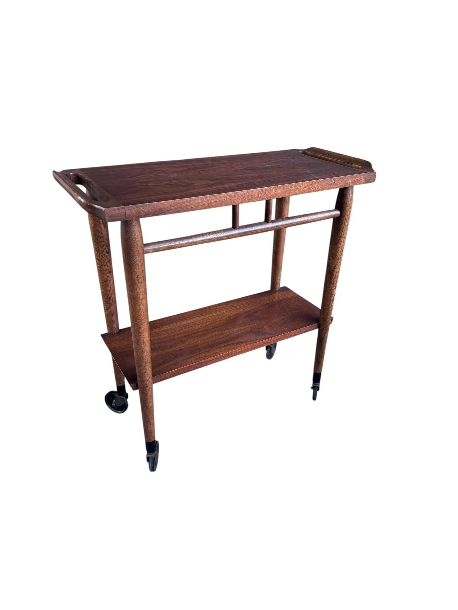 MCM 2 Tier Bar Cart by Lane - 4