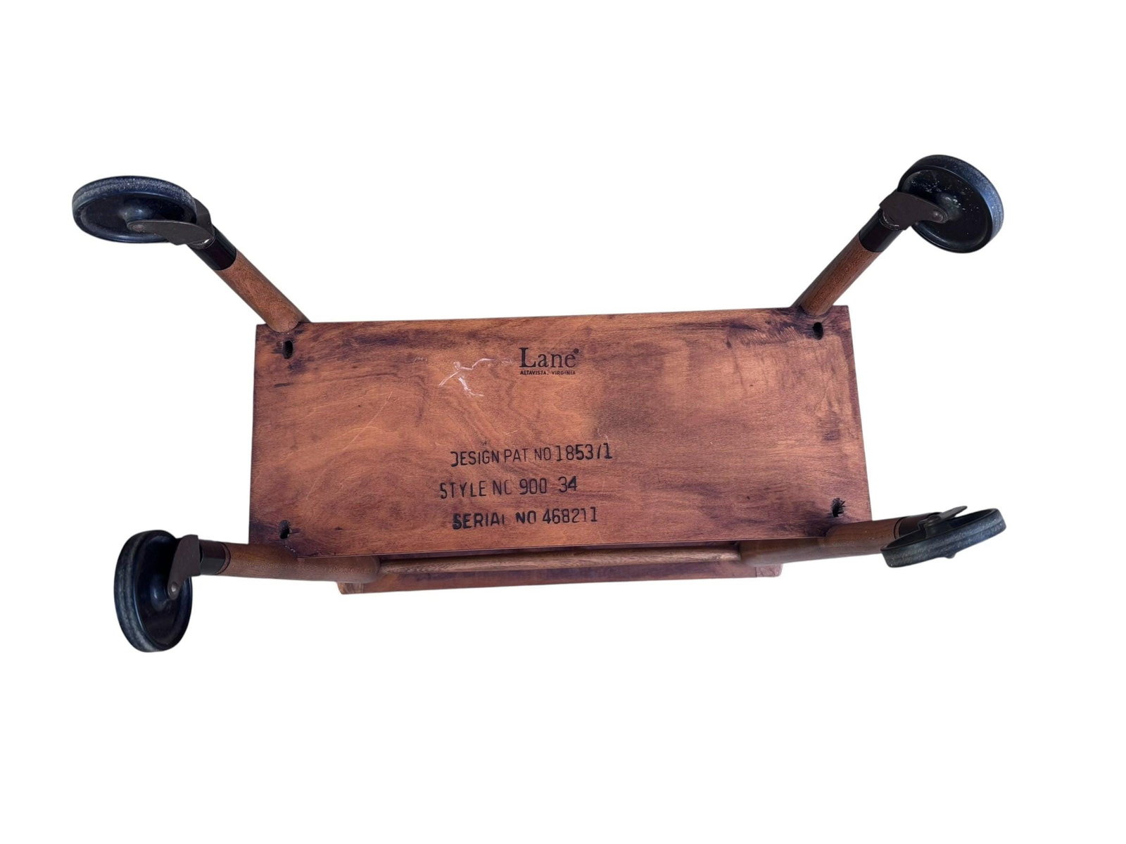 MCM 2 Tier Bar Cart by Lane - 5