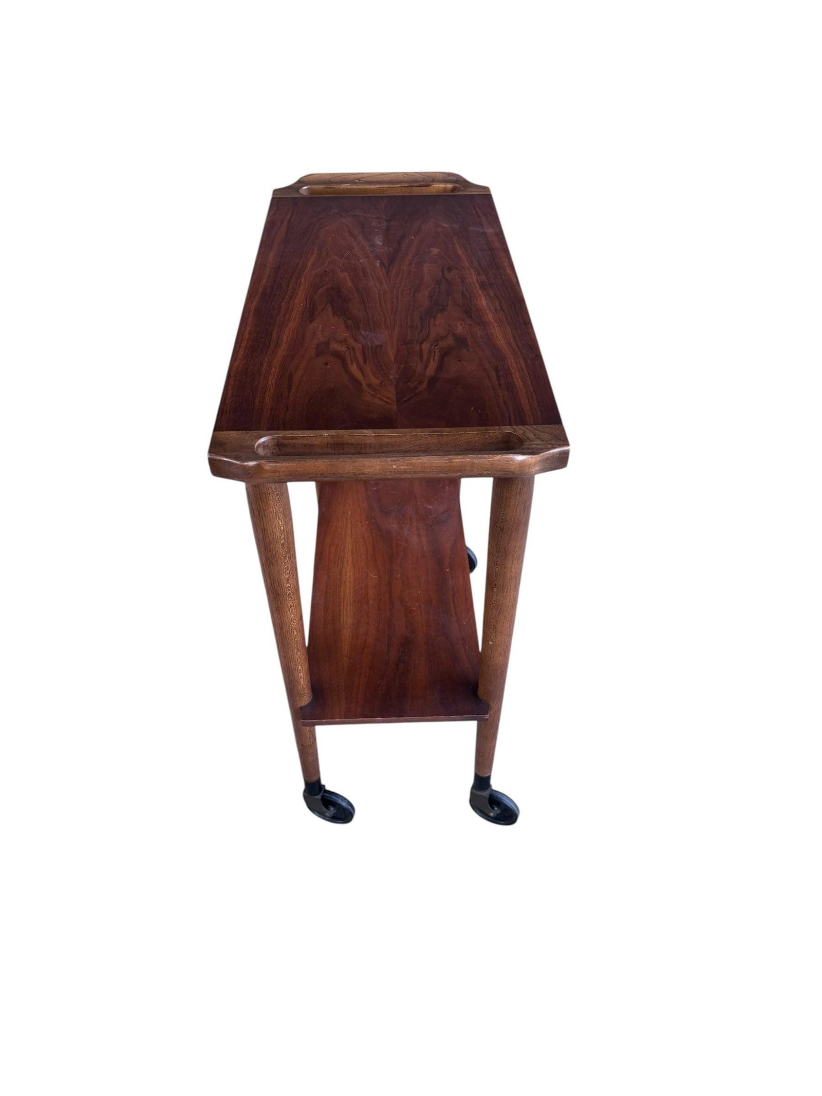 MCM 2 Tier Bar Cart by Lane - 6