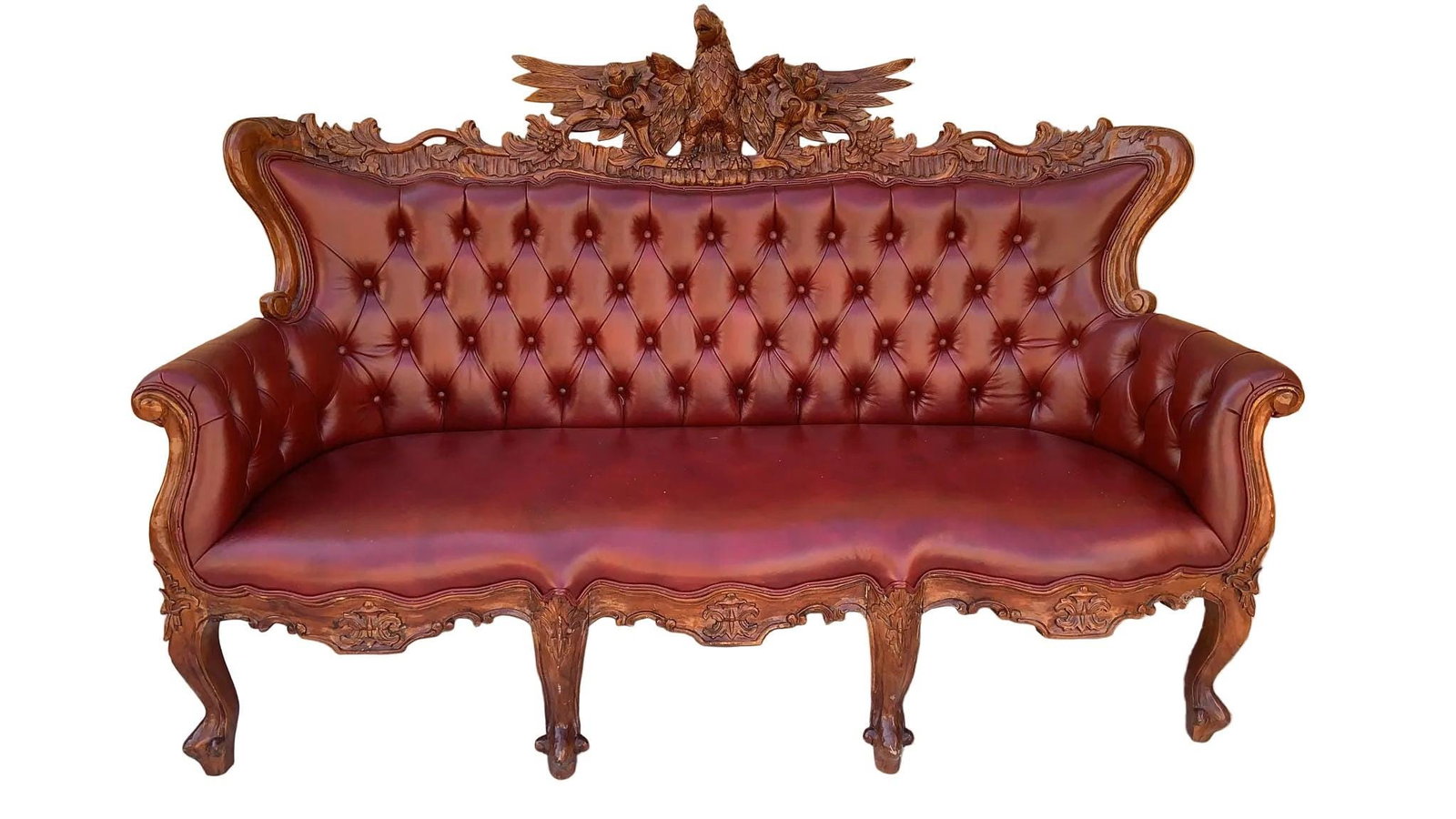 Antique Federal Style Carved Sofas Newly Reupholstered - Set of 2 - 2