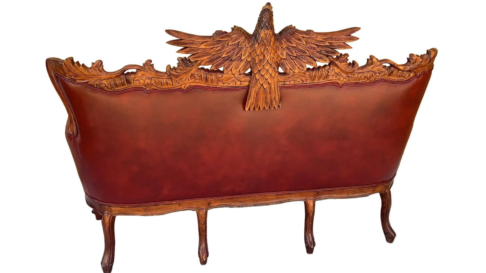 Antique Federal Style Carved Sofas Newly Reupholstered - Set of 2 - 5