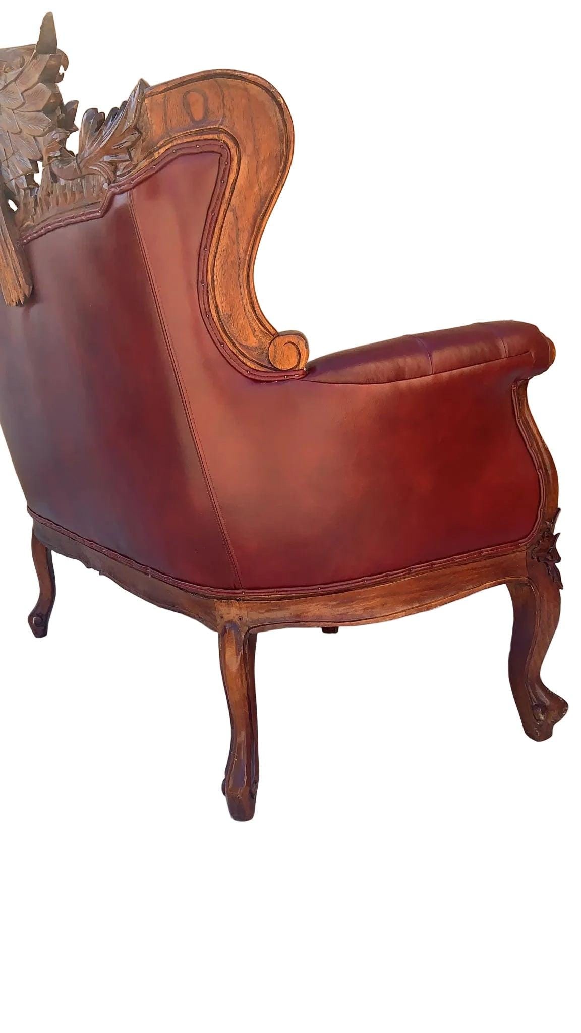 Antique Federal Style Carved Sofas Newly Reupholstered - Set of 2 - 6