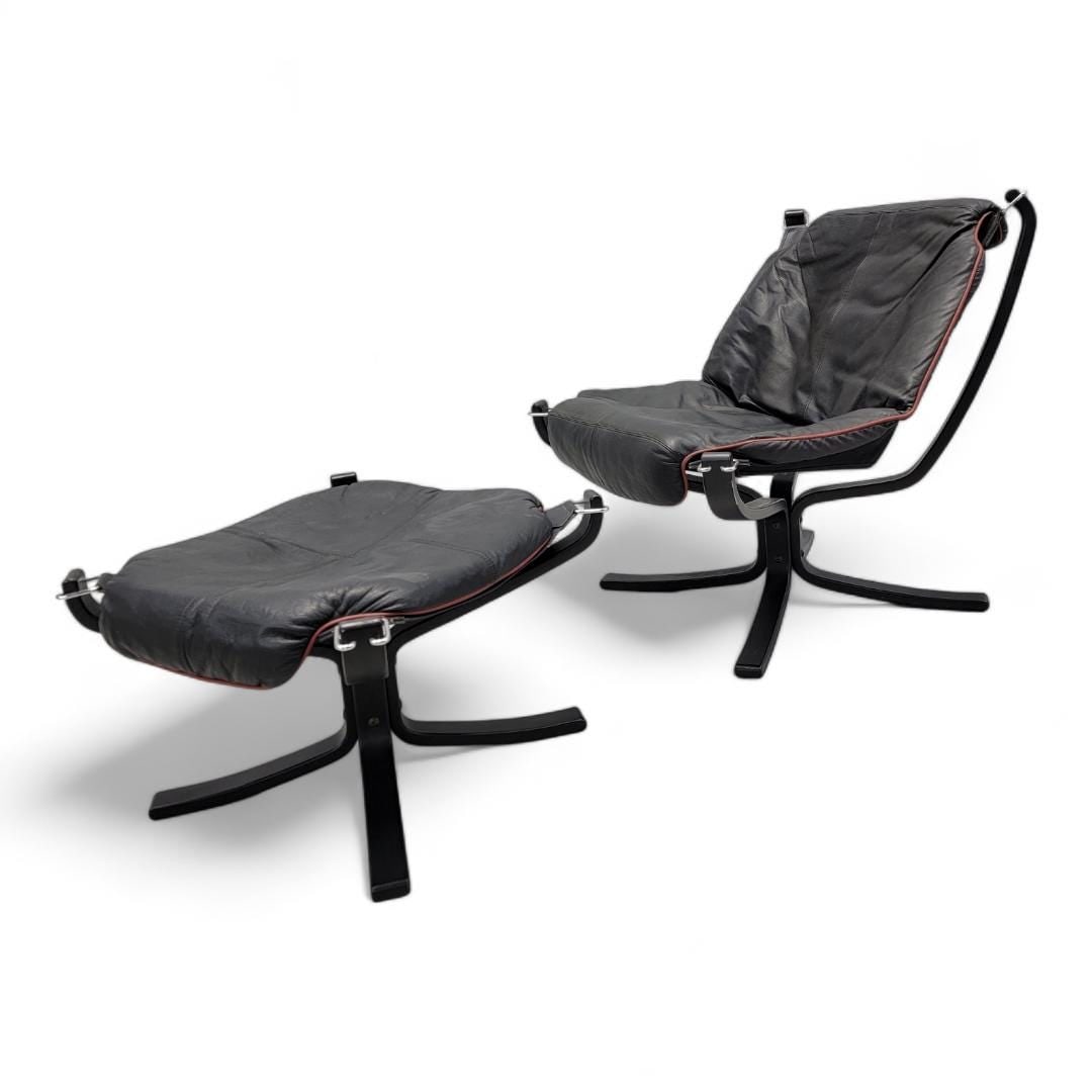 Danish Modern Falcon Chair and Ottoman by Sigurd Ressell - 2