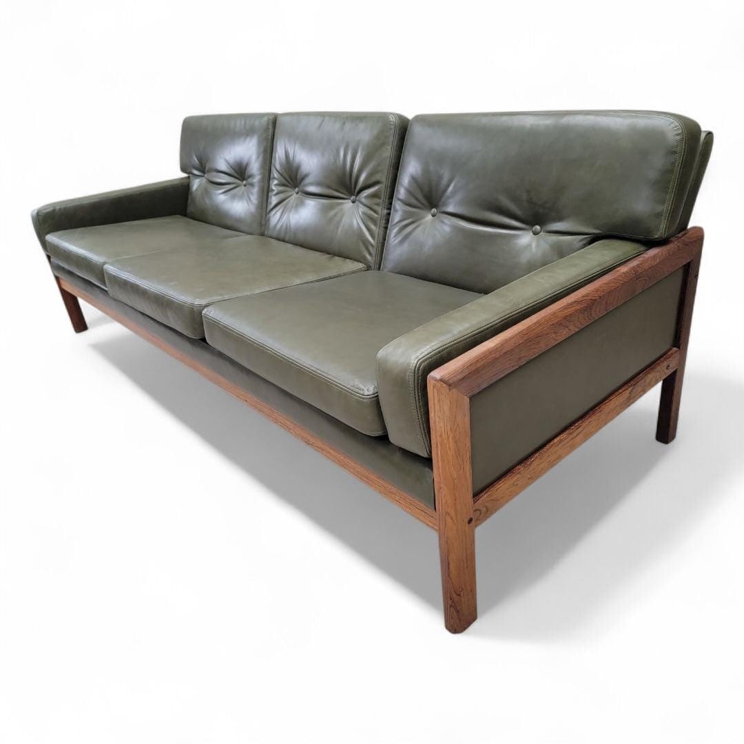 Mid Century Danish Vatne Mobler Sofa and Club Chairs Newly Reupholstered - 6