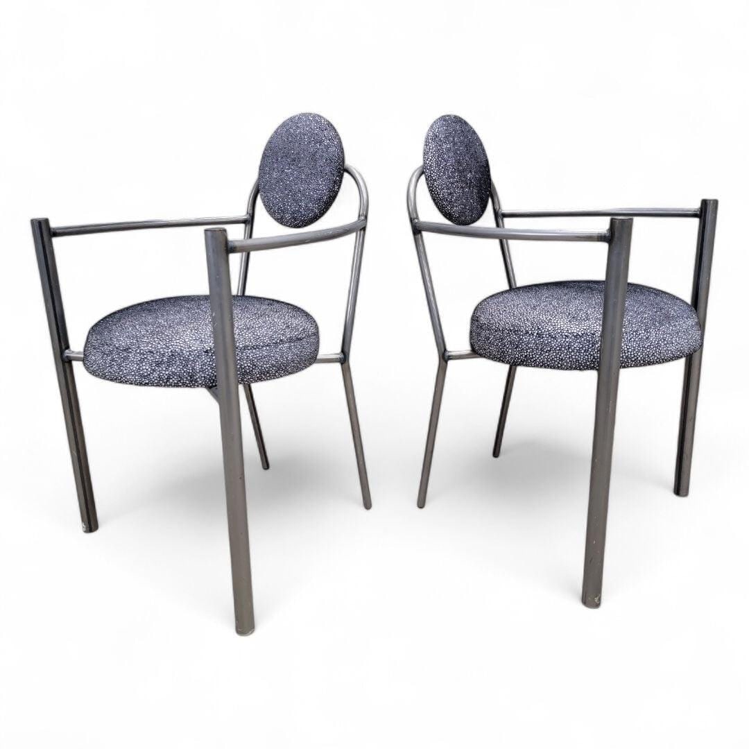 Vintage Modern Moon Chairs Newly Upholstered - Set of 4 - 4