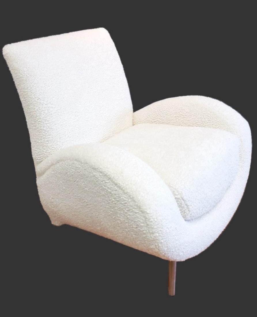 Postmodern Italian Club Chairs Newly Reupholstered - Pair - 3