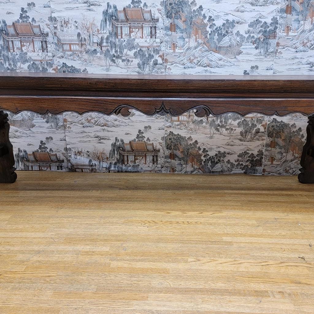 Antique Shanxi Province Carved Bench - 2