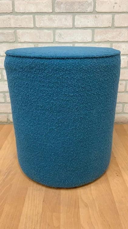 Modern Rockwell Unscripted Upholstered Swivel Seat Low Cylinder by Knoll - Pair - 2