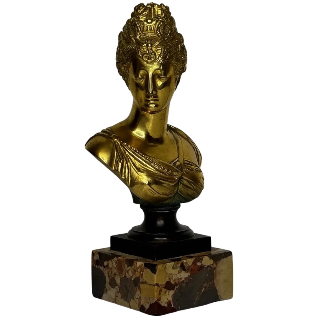 Parisian Bronze Bust of Marie Antoinette In the Manner of Mathurin Moreau c1880 (1 of 20)