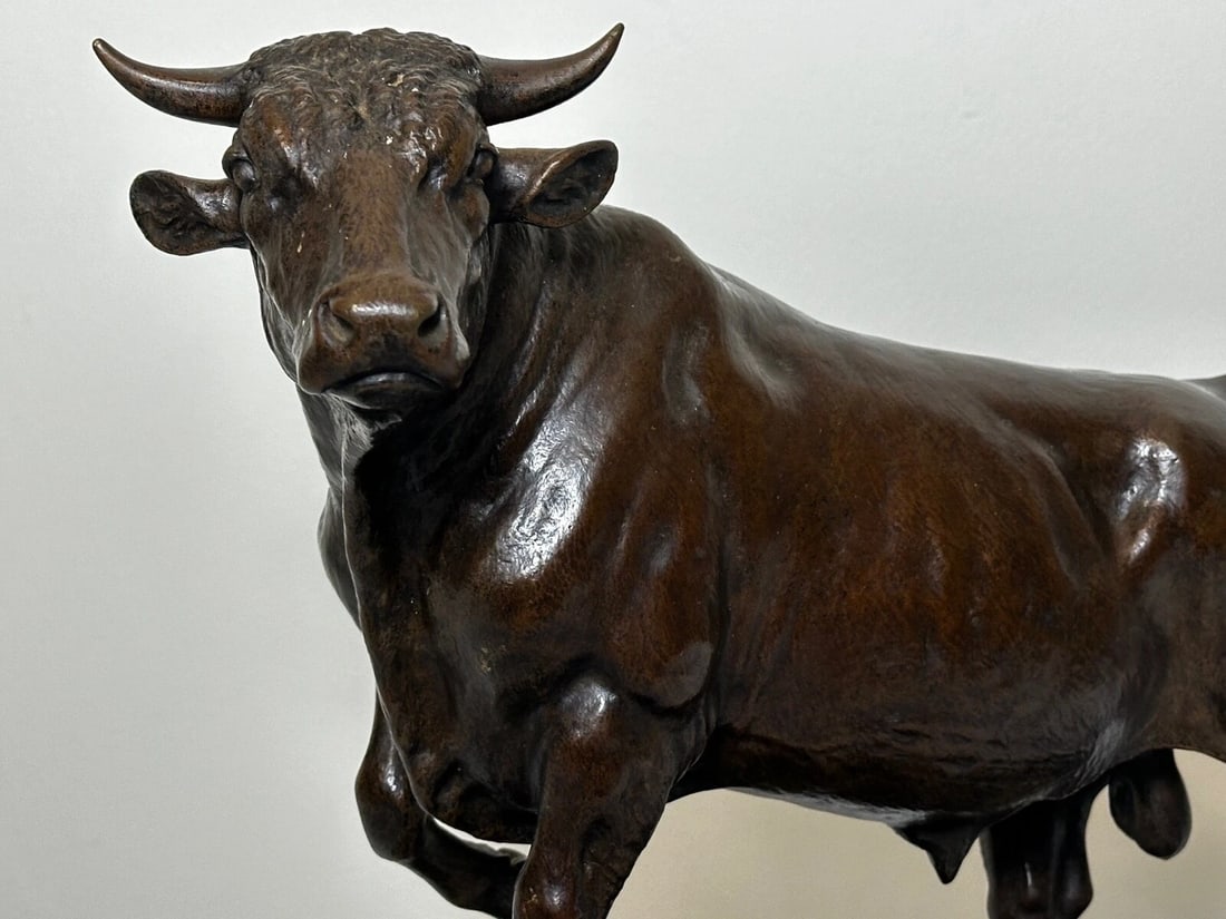 Majestic Antique French Bronze Standing Prized Bull by Isidore Jules Bonheur - 16