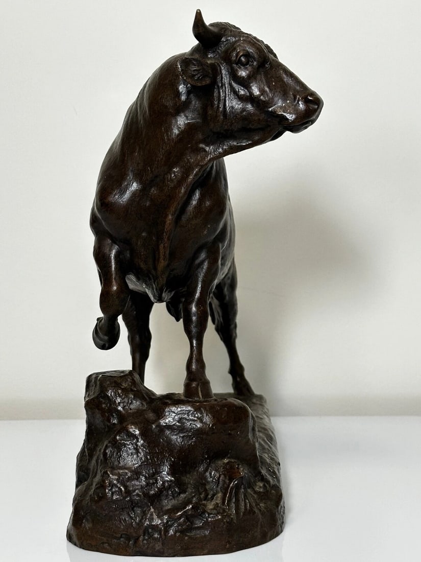 Majestic Antique French Bronze Standing Prized Bull by Isidore Jules Bonheur - 18