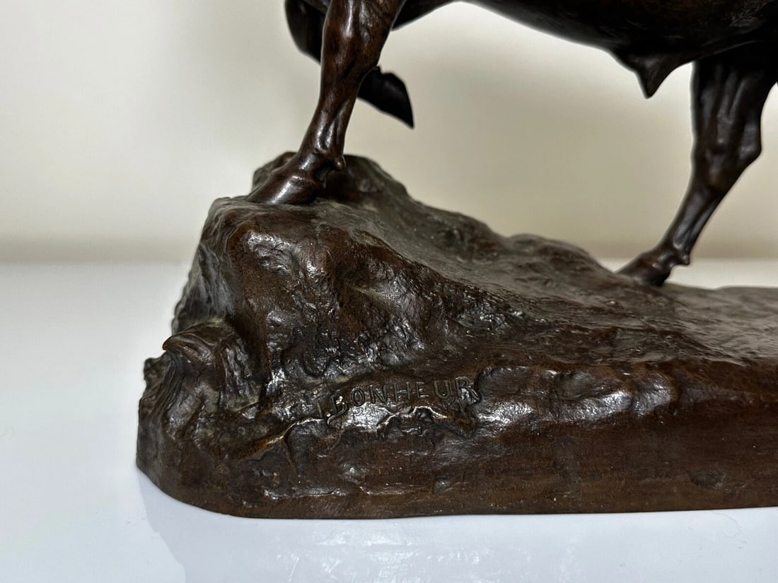 Majestic Antique French Bronze Standing Prized Bull by Isidore Jules Bonheur - 4