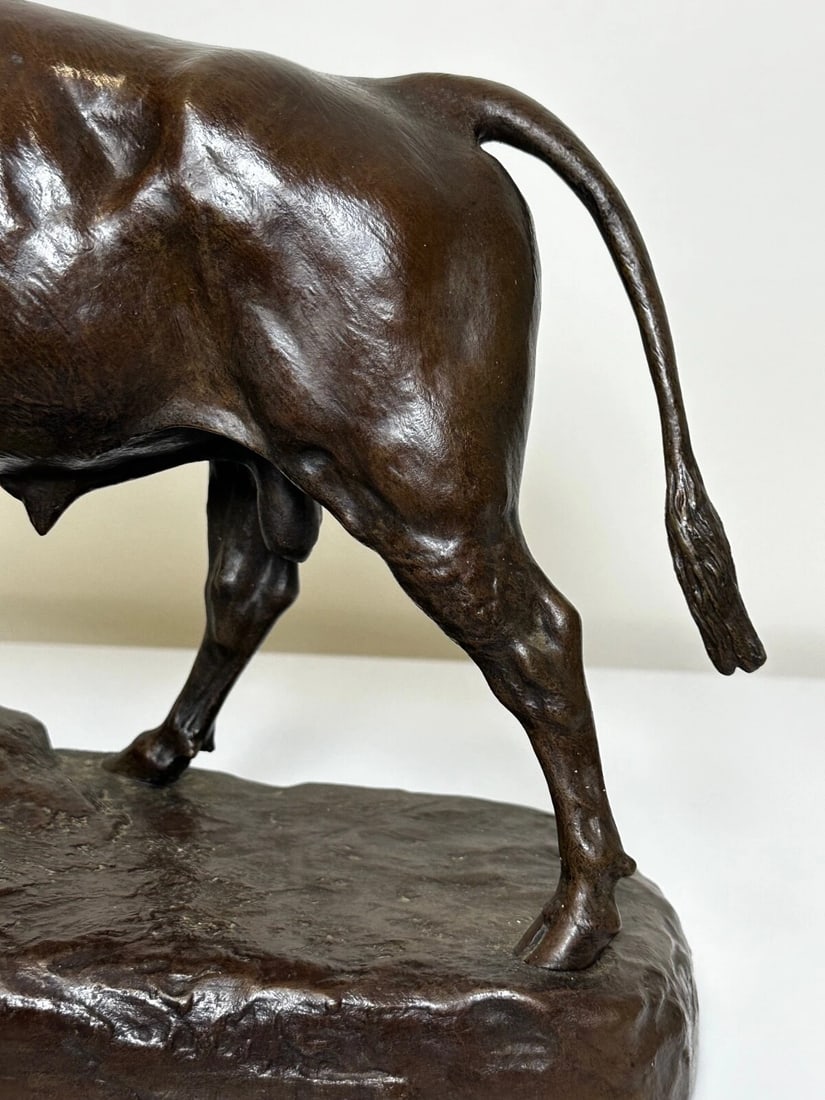 Majestic Antique French Bronze Standing Prized Bull by Isidore Jules Bonheur - 5