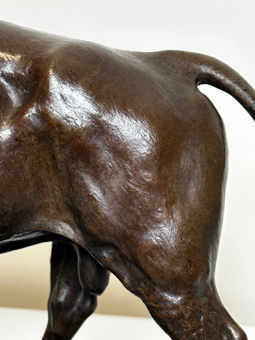 Majestic Antique French Bronze Standing Prized Bull by Isidore Jules Bonheur - 7