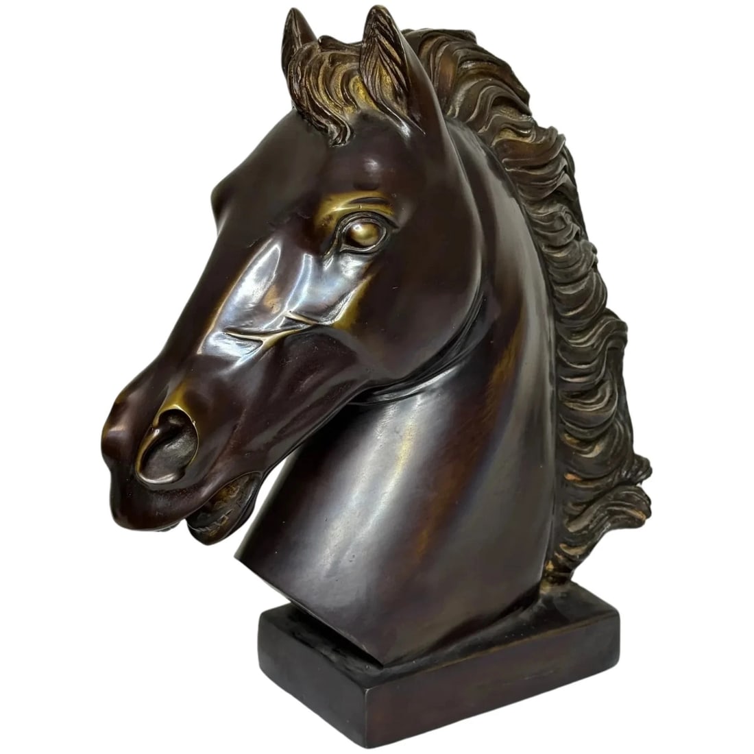 Expressive Italian Classical Bronze Horse Head c1950 After Raffaello Romanelli: Expressive Italian Classical Bronze Horse Head c1950 After Raffaello Romanelli Description Mid-20th Century Expressive Italian Classical Bronze Horse Head c1950 In the Style of After Raffaello Romanel