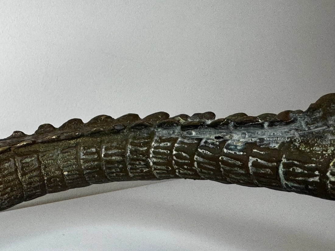 Bronze Crocodile Fountain Head Garden Spout in the Manner of Antoine-Louis Barye - 15