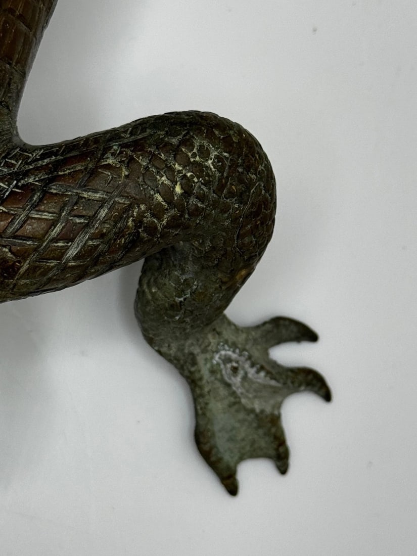 Bronze Crocodile Fountain Head Garden Spout in the Manner of Antoine-Louis Barye - 17