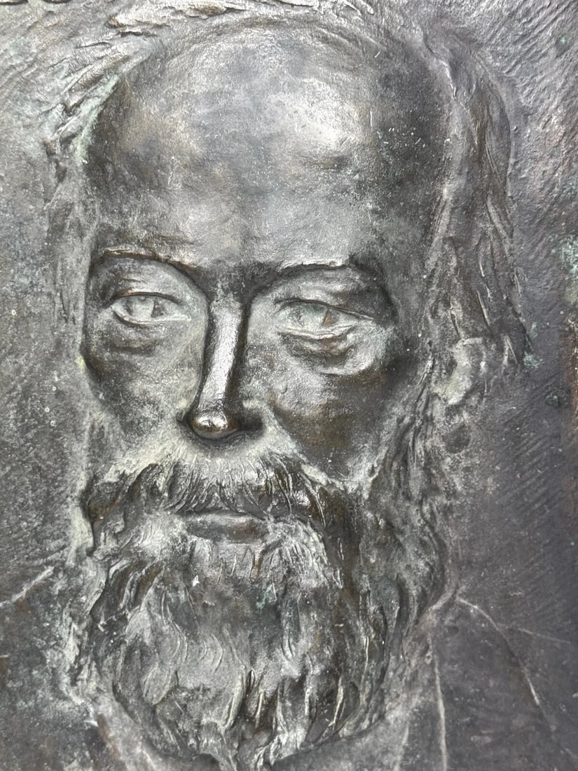 Scottish Timeless Legacy Portrait James Gordon 1824-1901 Bronze Sculpture Panel - 11