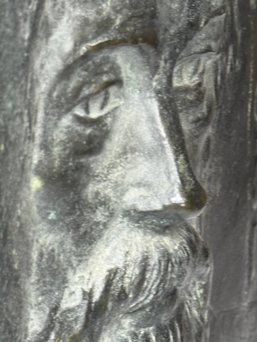 Scottish Timeless Legacy Portrait James Gordon 1824-1901 Bronze Sculpture Panel - 20